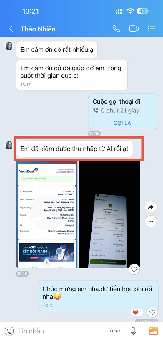 Feedback học viên 3